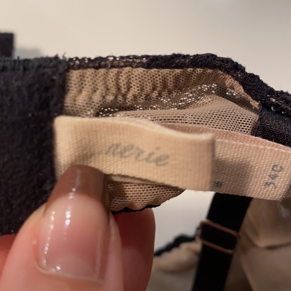 Aerie black lace push up bra - Picture 4 of 4